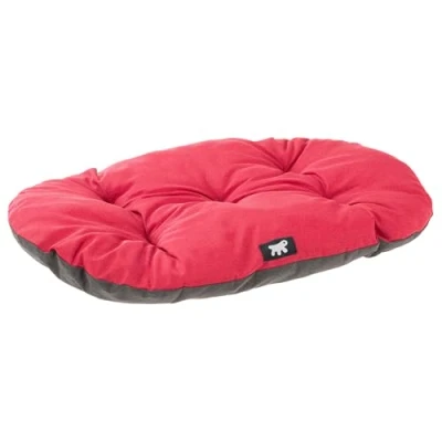 Image de Ferplast Panier Chien Relax, Coussin Chiens Moyen, Chat, Tapis pour chenils et Voitures, Lavable, en Coton avec Rembourrage Doux, 65 x 42 cm. Rouge