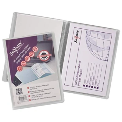 Image de Snopake A5 Protège documents 20 pochettes Transparent (Import Royaume Uni)