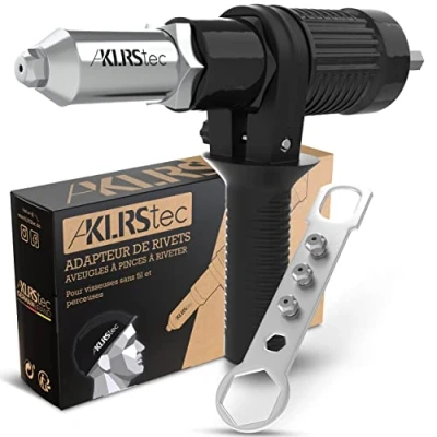 Image de KLRStec® Adaptateur de rivets aveugles à pinces riveter Embouts pour visseuse sans fil et perceuse