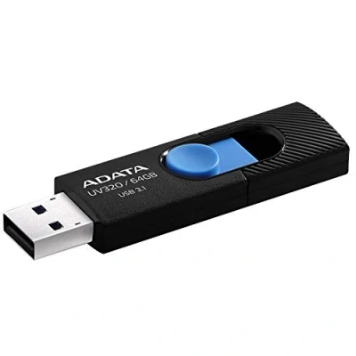 Image de ADATA UV320 lecteur USB flash 64 Go Type A 3.2 Gen 1 (3.1 1) Noir, Bleu Neuf