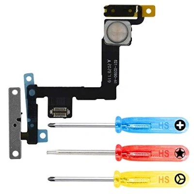 Image de MMOBIEL Bouton Power/Volume Contrôle Compatible avec iPhone 11 2019 Marche Arrêt/Silencieux Nappe Flex Remplacement INCL. Microphone, Flash et Tournevis
