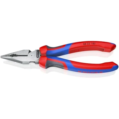 Image de KNIPEX 08 22 185 Pince universelle multifonctions avec gaines bi matière noire atramentisée mm, Black