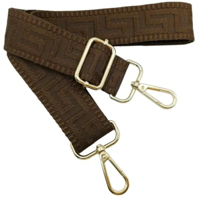 Image de Bandouliere de Rechange Reglable Café Clair, 80 130cm Sangle Sac a Main Remplacement, Universelles mit Boucle Dore pour Femme à Main, Bandoulière Accessoires, 1323