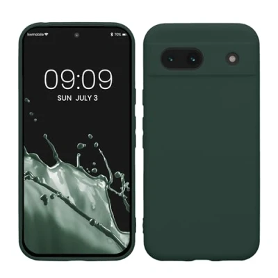 Image de kwmobile Housse Compatible avec Google Pixel 8a Coque de téléphone en TPU Protection Appareil Photo Vert Mousse