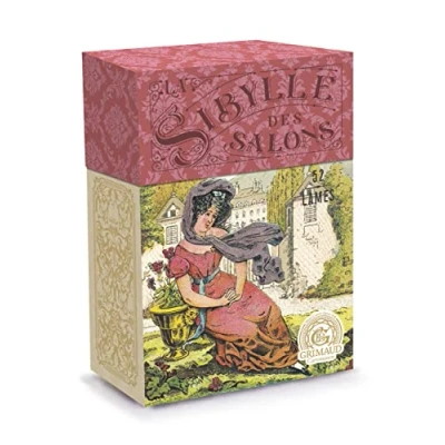 Image de Grimaud La Sibylle des Salons Oracle divinatoire Coffret de 67 Cartes fabriquées en France Fiche Mots clés et vidéo explicative incluses Cartomancie