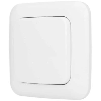 Image de Smartwares Interrupteur mural sans Fil simple Plug &amp; Connect Utilisation intérieure 1 canal Système domotique SH4 90162 Blanc