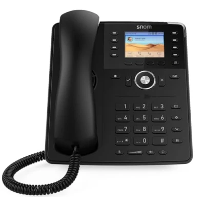Image de Snom Global Desk TELEPHONE D735 (écran TFT Graphique Haute Résolution 2, 7 , 32 touches de Fonction Auto Étiquetantes (8 Physiques)) Noir