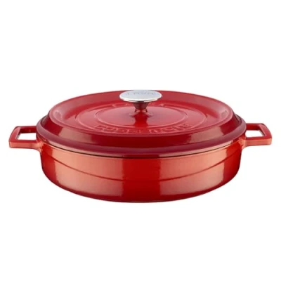 Image de Pot peu profond multi usages Lava Trendy Rouge, diamètre (IL) 28cm