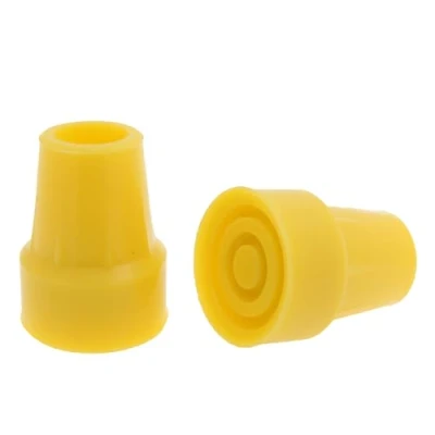 Image de 2x Embouts de Canne ou Béquilles en Caoutchouc Jaune 19mm &amp; 22mm par Lifeswonderful (19mm)