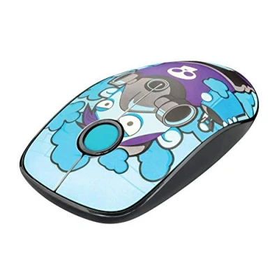 Image de Trust Sketch Souris sans Fil Silencieuse, 1600 dpi Cyan