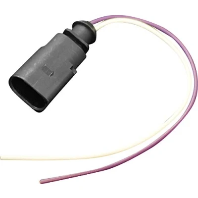 Image de Twowinds Connecteur de Faisceau Compatible avec Audi A4 A6 A8 Q8 Q5 Q7, VW Golf 4 New Beetle Capteur ABS 1J0973802 Témoin Plaquette Frein Fiche Connexion Câble