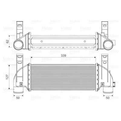Image de VALEO 818353 Intercooler sans vanne EGR FORD: Transit Connect Mk1 Van