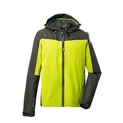 Image de killtec Men&#039;s Veste fonctionnelle/veste d&#039;extérieur à capuche, compressible KOS 6 MN JCKT, spring green, S, 38266 000