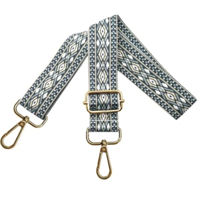 Image de Réglable Sangle Sac Bandouliere, Remplacement Bandouliere pour Sac, 3,8 cm Large Bandoulière de à Main avec Mousqueton en Doré Femmes Sacs Accessoires, Bleu Clair, N33