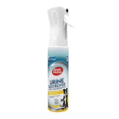 Image de Simple Solution Nouvelle Technologie de pulvérisation Destructeur d’Urine Détachant et Anti Odeur pour Animaux Compagnie avec Pouvoir nettoyant Pro bactéries 400ml