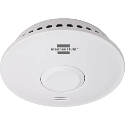 Image de Brennenstuhl Détecteur de fumée sans Fil RM L 3101 / connectable avec Batterie 10 Ans (connectable jusqu&#039;à 40 détecteurs fumée, Signal d&#039;alarme 85 DB, testé Selon DIN en