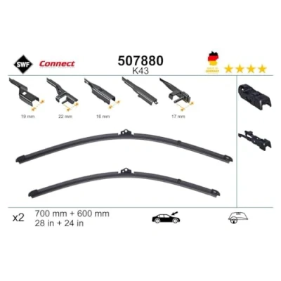 Image de Balai d&#039;essuie glace Swf 507880 avant plat avec spoiler CITROËN: C4 I 3/5 portes, Coupe, FORD: C Max 2, Grand