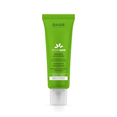 Image de Laboratorios Babé Stop AKN Crema Facial Hidratante Reparadora 50 ml, Previene la Nueva Formación de Acné, con Manteca Murumuru, Complementario a Tratamiento Antiacneico