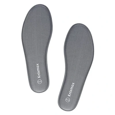 Image de Knixmax Semelles Mémoire de Forme Confort, Chaussures Femme Superbes Absorption des Chocs et un Amorti pour Soulager les Pieds, Respirant Anti Odeur EU 42 (UK 8) Gris