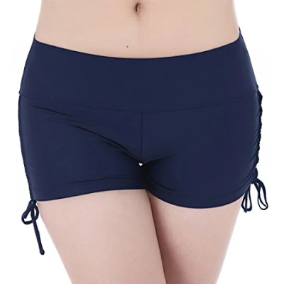 Image de FLYILY Women&#039;s Sports Swim Shorts with Adjustable Drawstring(EUR 38 40(Tag L),Navy)
