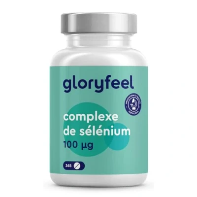 Image de Sélénium Pur avec 100 µg par Dose (365 Comprimés), 1 An D&#039;Approvisionnement, Contribue à une Fonction Thyroïdienne Normale, Soutien le Système Immunitaire, 100% Végétalien, Sans Additifs