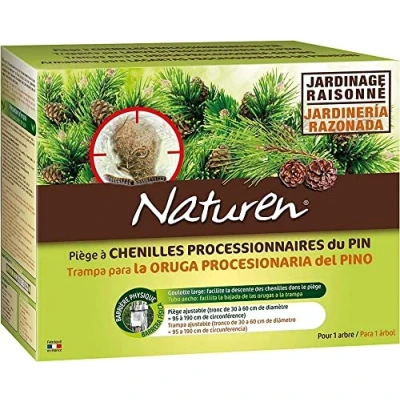 Image de NATUREN NPROCES2 piège à chenilles Processionnaires du Pin x1 ajustable sur des troncs de 15 60 cm Sac camouflage Goulotte large facilite la descente dans le