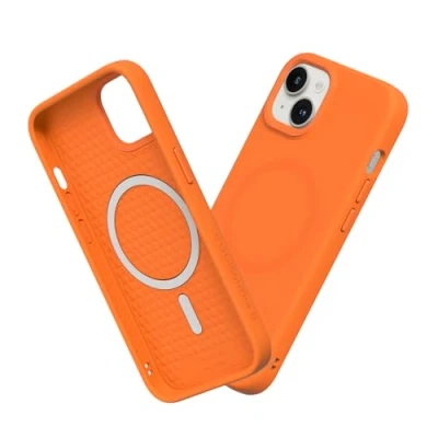 Image de RhinoShield Coque Compatible avec [iPhone 14 Plus] SolidSuit Magsafe Fine Technologie d&#039;absorption des Chocs et Finition Premium Mate Orange