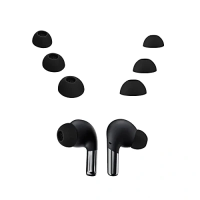Image de kwmobile 6X Embout Compatible avec Oneplus Buds Pro 2 Embouts de Rechange en Silicone pour Écouteurs Noir