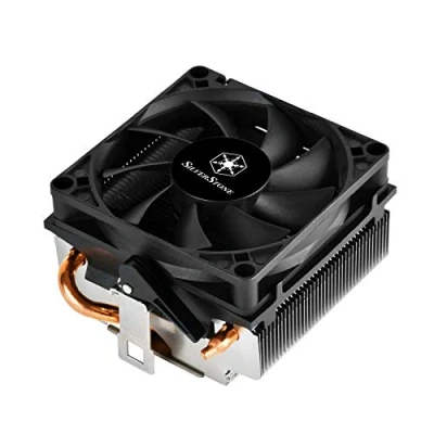 Image de Silverstone SST KR01 Refroidisseur d&#039;unité Centrale de Kryton, Profil Bas, Double roulement à Billes Mince 80mm PWM, Taille 54mm, Prise d&#039;AMD AM2 / AM3 AM4 FM1 FM2