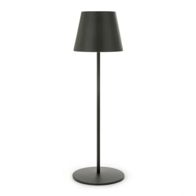 Image de VELAMP Lampe de table LED rechargeable, variateur tactile, blanc + RGB, IP54. Noir