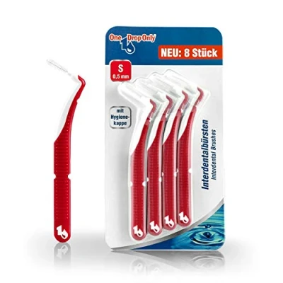 Image de One Drop Only Lot de 8 brossettes interdentaires coudées Taille S