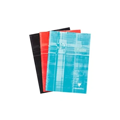 Image de Clairefontaine 6155C Un Bloc Pupitre Agrafé en Tête A4 21x29,7 cm 160 Pages Détachables Lignées avec Marge Papier Blanc 90 g Couverture Carte Pelliculée Couleur Aléatoire