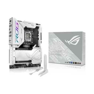 Image de ASUS ROG Maximus Z790 Formula Carte mère Intel LGA 1700, ATX DDR5, Wi FI 7, 5 emplacements M.2, PCIe 5.0 NVMe SSD, 2 Thunderbolt 4, USB Type C, AI Overclocking, Cooling II et Networking, Aura
