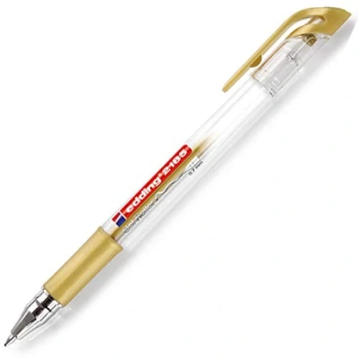 Image de EDDING Lot de 3 Rollers à Encre Gel Grip 2185 Or Pointe 0,7 mm