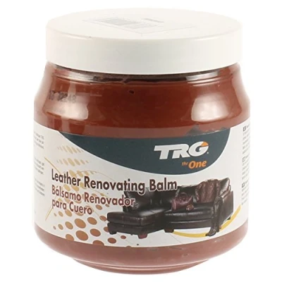 Image de TRG The One Leather Renovating Balm, crème à base de cire, nettoie et nourrit le cuir, Marron (Cognac), 300 ml