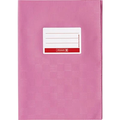 Image de Brunnen Protège cahier pour format A4 avec étiquette nominative et structure gaufrée 1 enveloppe Rose