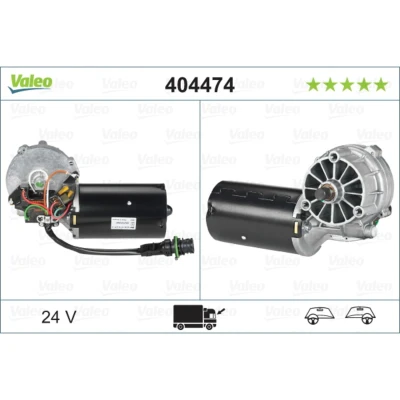 Image de VALEO ORIGINAL PART 404474 Moteur d&#039;Essuie Glace 24 avant pour direction à droite/à gauche