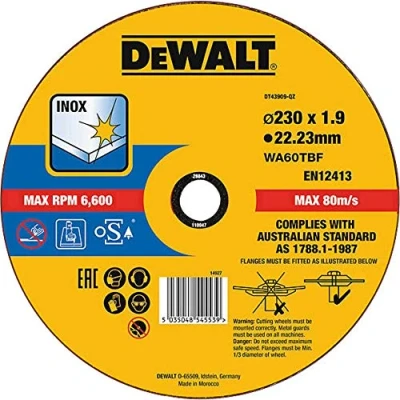 Image de DeWalt DT43909 QZ Disque à Tronçonner, Jaune