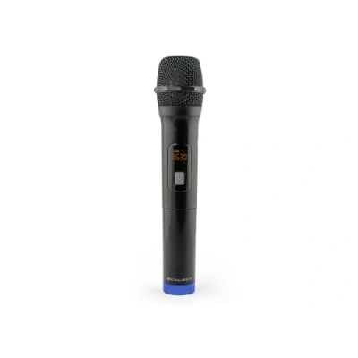 Image de Caliber Microphone sans fil Set Karaoke AA Propulsé à batterie Convient pour le jeu de karaoké calibre Series HPA 605 MIC2 Noir jaune
