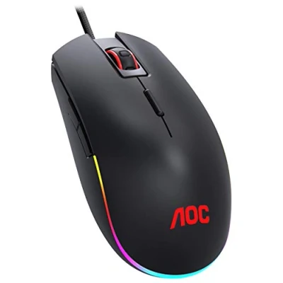 Image de AOC GM500 Souris de jeu 5 000 DPI Commutateurs Omron Effets RVB réglables