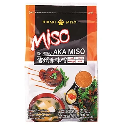 Image de Hikari miso Red Paste (Shinshu Aka), Pâte authentique du Japon, sans additifs, 400 g