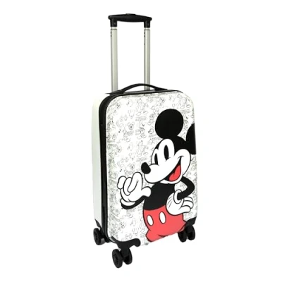 Image de Undercover Valise de Voyage Mickey Mouse à roulettes avec 4 Roues Doubles Serrure TSA 1 Compartiment Sangles Serrage Fermeture éclair