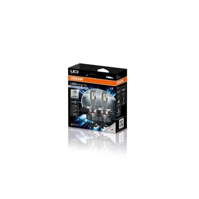 Image de OSRAM LEDriving HL EASY INTENSE NXT ≜ H4, feu de route et croisement LED, blanc froid 6000 K, aucun accessoire nécessaire, utilisation tout terrain uniquement pas ECE, 2 lampes