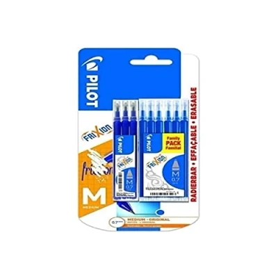 Image de Pilot B2 0556985 9 recharges Frixion Clicker/Ball Pen Blister de 3 x encre BLS FR7 pour 0,7 m/m Ball Tintenroller Bleu pointe ronde effaçable stylos