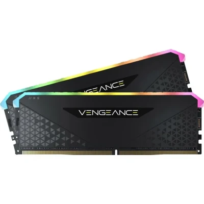 Image de Corsair Vengeance RGB RS 64Go (2x32Go) DDR4 3600MHz C18 Mémoire de Bureau (Éclairage Dynamique, Temps Réponse Serrés, Compatible avec Intel &amp; AMD 400/500 Series) Noir