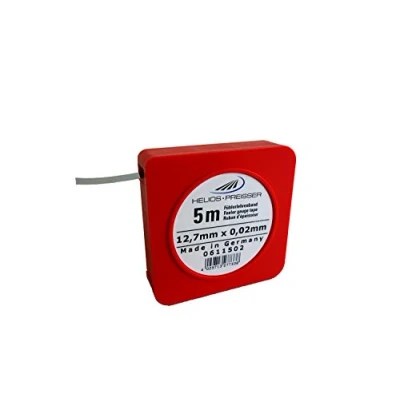 Image de Helios Preisser 0611 502 Bande de sonde en acier au carbone trempé Largeur 12,7 mm Longueur 5 m Épaisseur nominale 0,02