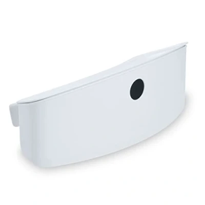 Image de hauck Boite Rangement pour Chaise Haute Bébé Alpha+, Beta+, Arketa Boîte avec Couvercle, Fixation Facile au Dossier, Charge jusqu&#039;à 3 kg, à Nettoyer, Blanc