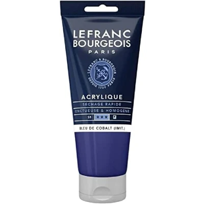 Image de Lefranc Bourgeois Acrylique Fine Tube 80ml Bleu De Cobalt (Imit.)