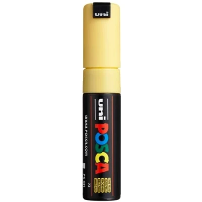 Image de Uni Ball Posca Marqueur pointe large biseautee jaune paille
