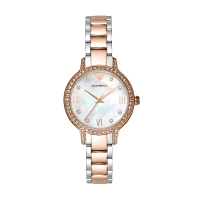Image de Emporio Armani CLEO Quartz HAND Montre rose/goldcoloured, Femme, Taille: One Size, Rose/gold coloured